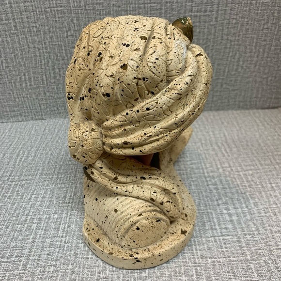 Vintage 1954 Universal Statuary Corp Bookend Man with Turban Chalk ware - Picture 11 of 13